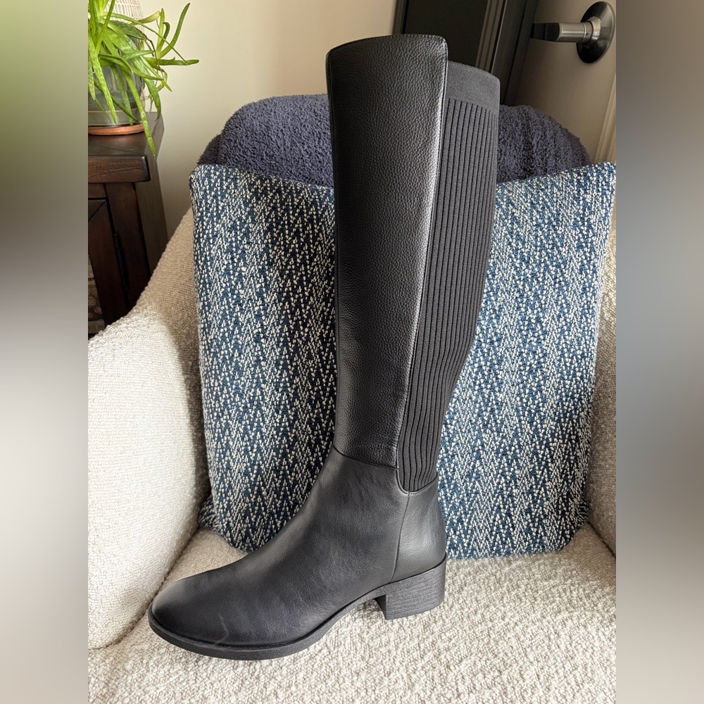Kenneth Cole Black Leanna Knee High Boots~ size 8.5 M - Picture 8 of 14